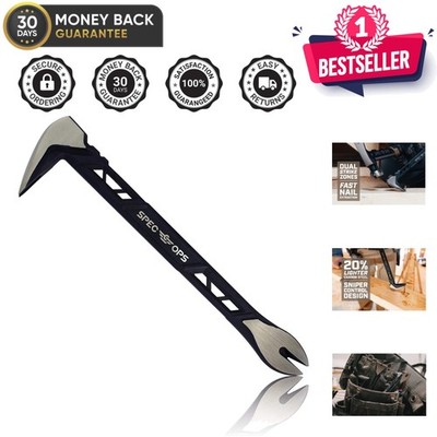 10'' Lightweight Carbon Steel Nail Puller - Lifetime  & Versatile Use