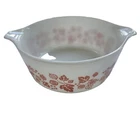 Vtg Pyrex Gooseberry Cinderella Casserole Dish 472 1.5 Pint MCM Opalware No Lid