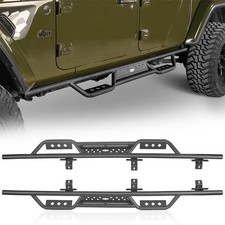 2 Drop Down Steel Side Step Nerf Bar Running Board Fit 20-26 Jeep Gladiator Jt