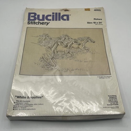 bucilla stitchery needlecraft kit 48902 white beauties cross stitch - Bild 8 von 9