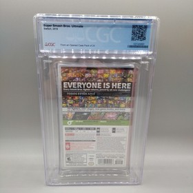 Graded 2018 Switch Mario Super Smash Bros. Ultimate CGC VGA 9.9 A++ Y-Fold Seal