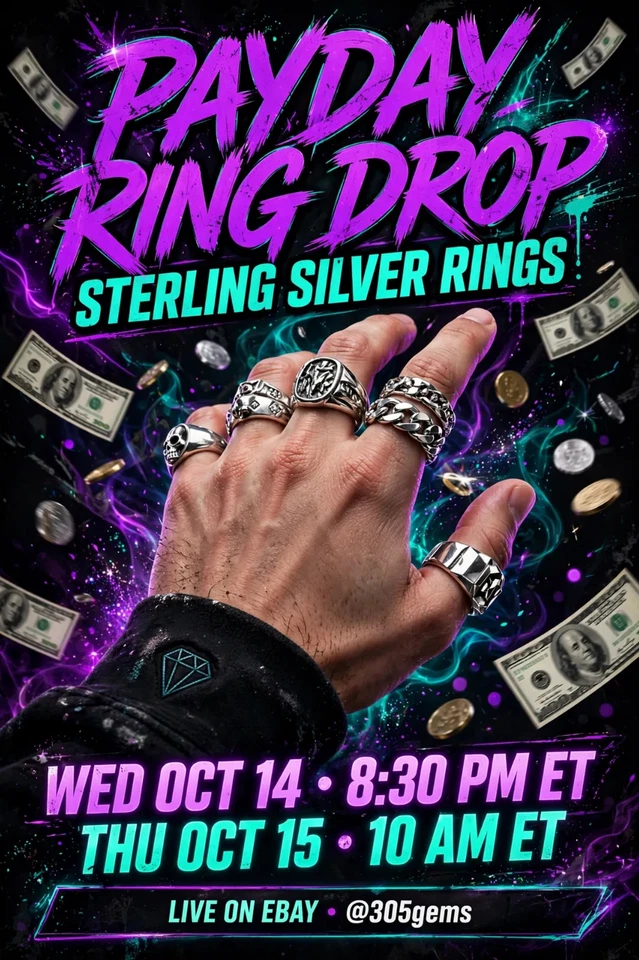 Payday Ring Drop — Sterling Silver Rings