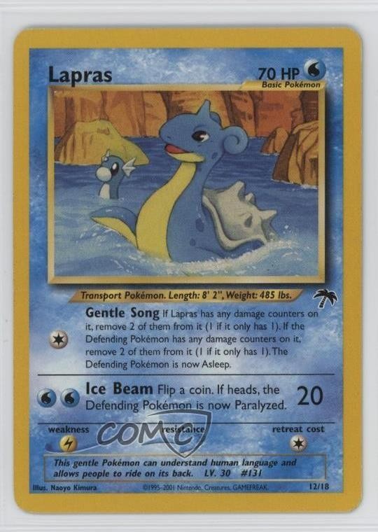 Lapras Pokemon Southern Islands Collection #12 2001