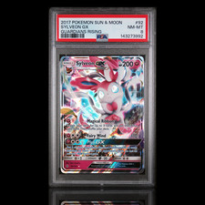 ▸ Sylveon GX | Guardians Rising | Holo Rare | 92/145 | PSA 8