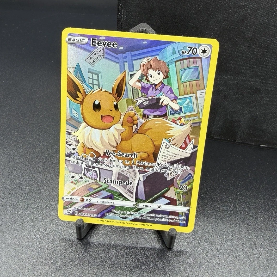 The Pokémon Company Eevee TG11/TG30 Sword & Shield UR Full Art Holo English 2022