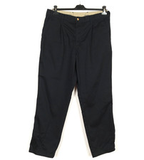 WRANGLER Men Trousers Size W37 L30 Relaxed Fit Straight Black Cotton