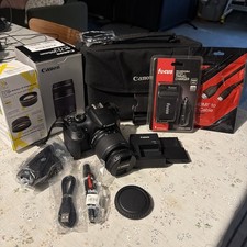 Canon EOS Rebel T6 1300D DSLR Camera  Bundle Please READ