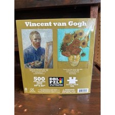 Vincent van Gogh Sunflowers Self Portrait 500 Piece Double Sided Jigsaw Puzzle