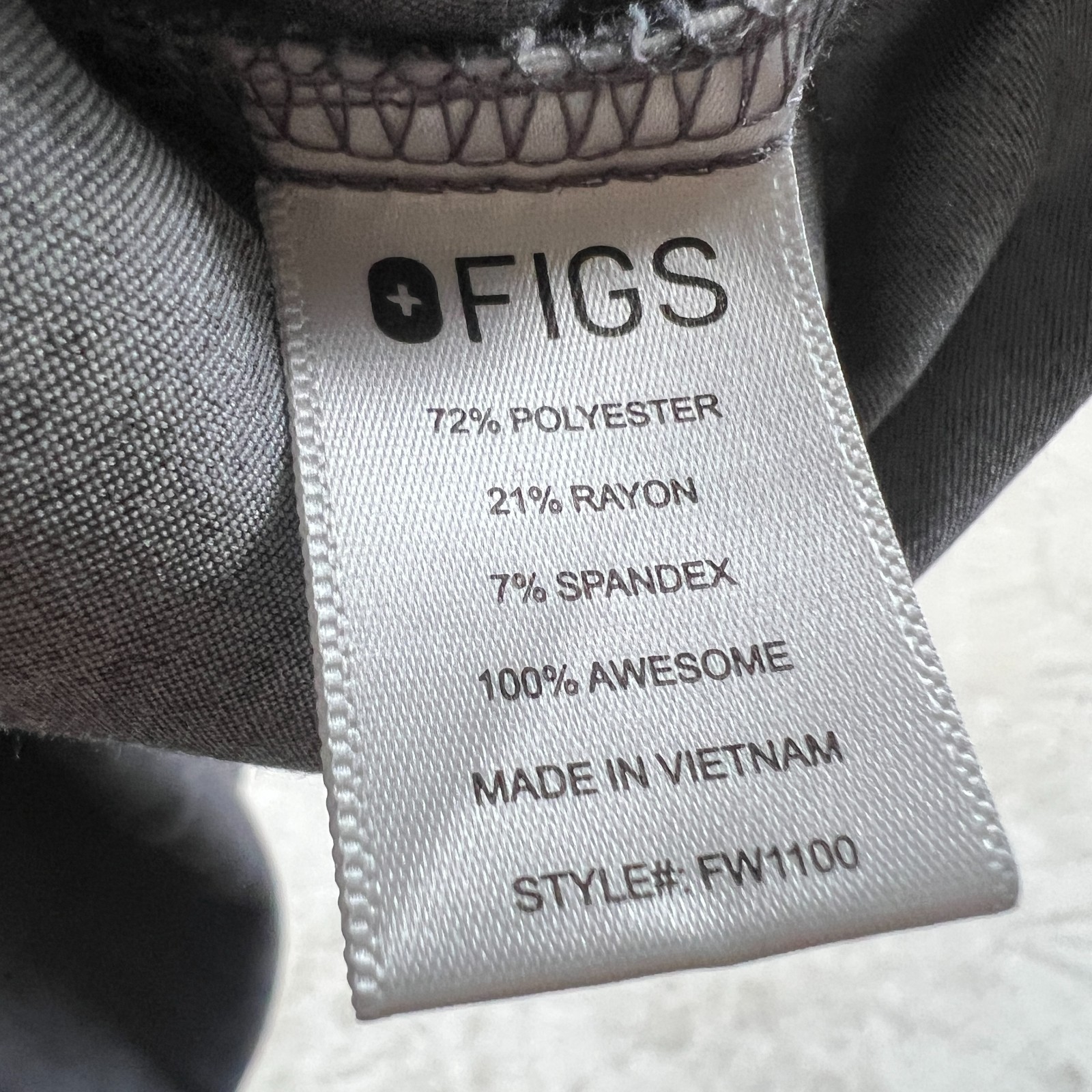 Figs Technical Collection Scrub Set Large Gray Pa… - image 7