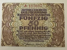 Notgeld Hamburg 