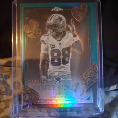 2025 Topps Chrome Ceedee Lamb Fortune 15 AQUA 132/199 F15-9