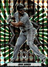 2022 Panini Mosaic #116 Jose Abreu Green Swirl Mosaic #/12