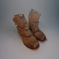A.S 98 Leather Booties Eu 38  Women’s 8/8.5 Dark Green