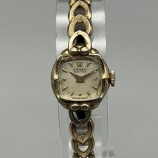 Vintage Gruen Veri-Thin Womens Watch 15mm 10K RGP Stretch Band Manual Wind