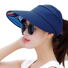 Sun Hats for Women Wide Brim UV Protection Sun Hat Summer Beach Packable Visor