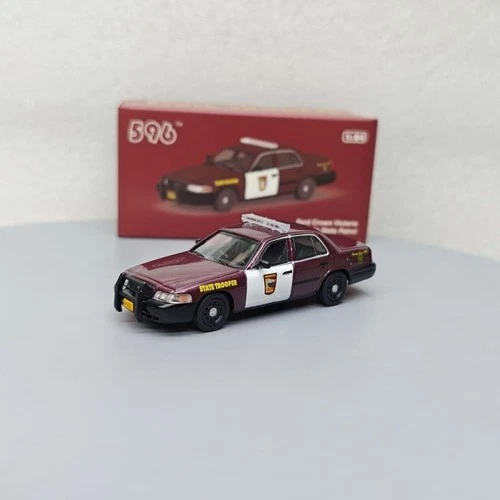 596 1:64 Ford CV CROWN VICTORIA Minnesota State Patrol Trooper Police Diecast - Picture 6 of 6