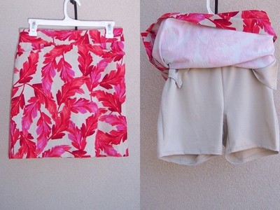 Chico's $80 So Slimming Fiesta Foilage Skort skirt size 0 S 4 shorts pull on