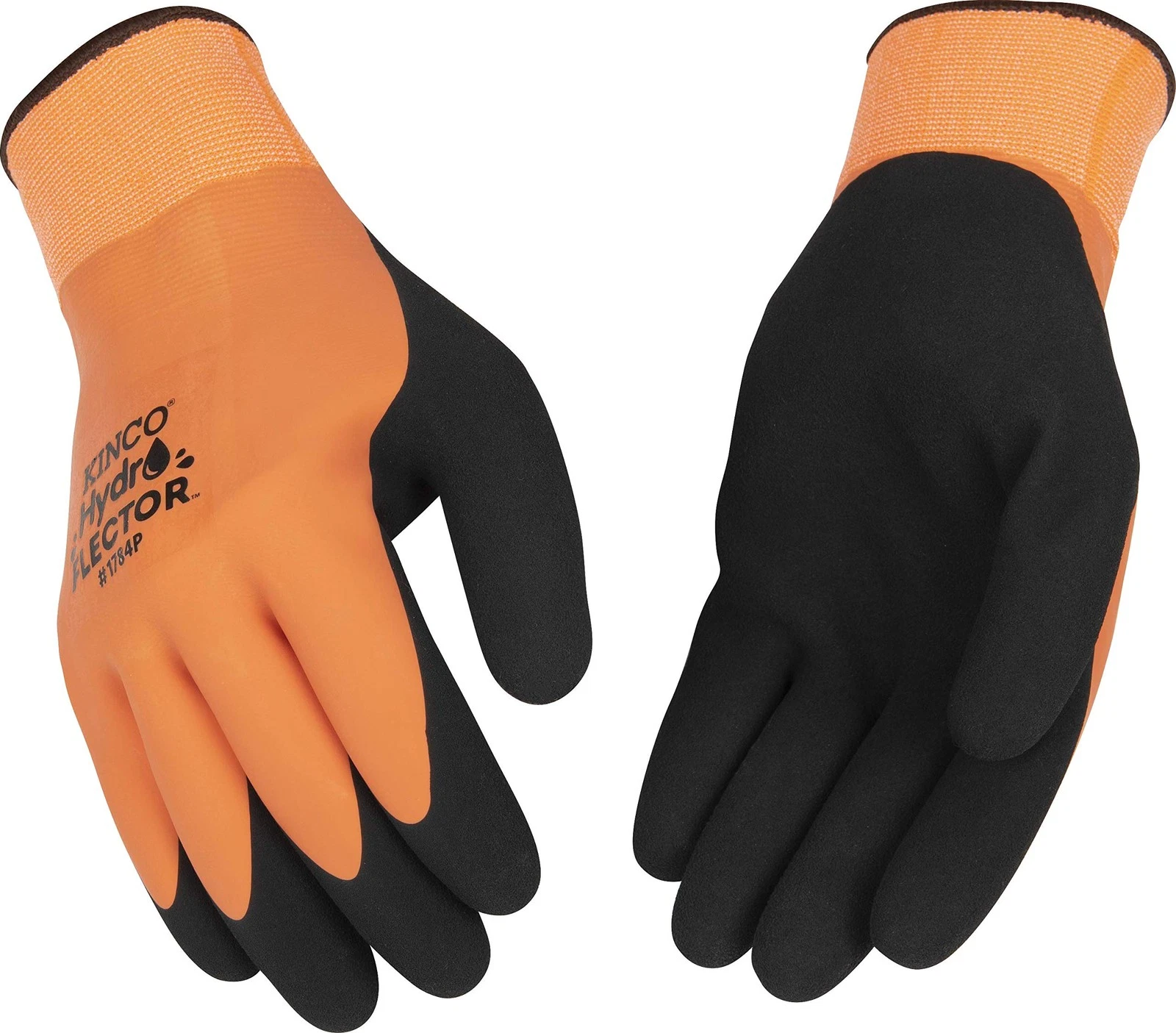 - Hydroflector Lined Waterproof Latex Work Gloves, Extra Warm, (1784P)