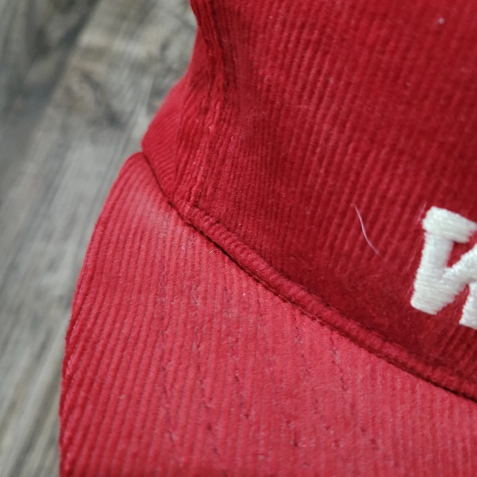 Vtg Winston Cup Racing Cap Eagle Logo Corduroy Hat Nascar Tabacco Trucker - Image 4 of 4