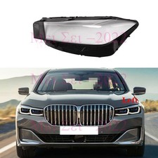 Left Side Headlight Lens Cover+Sealant Glue Fit For BMW 7-Series G11 2020-2021