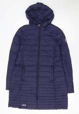 Womens UK Size 12 Puffa Blue Puffer Jacket