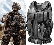 U.S Army Military Police Tactical Vest Combat Airsoft Hunting Training Gear Mult