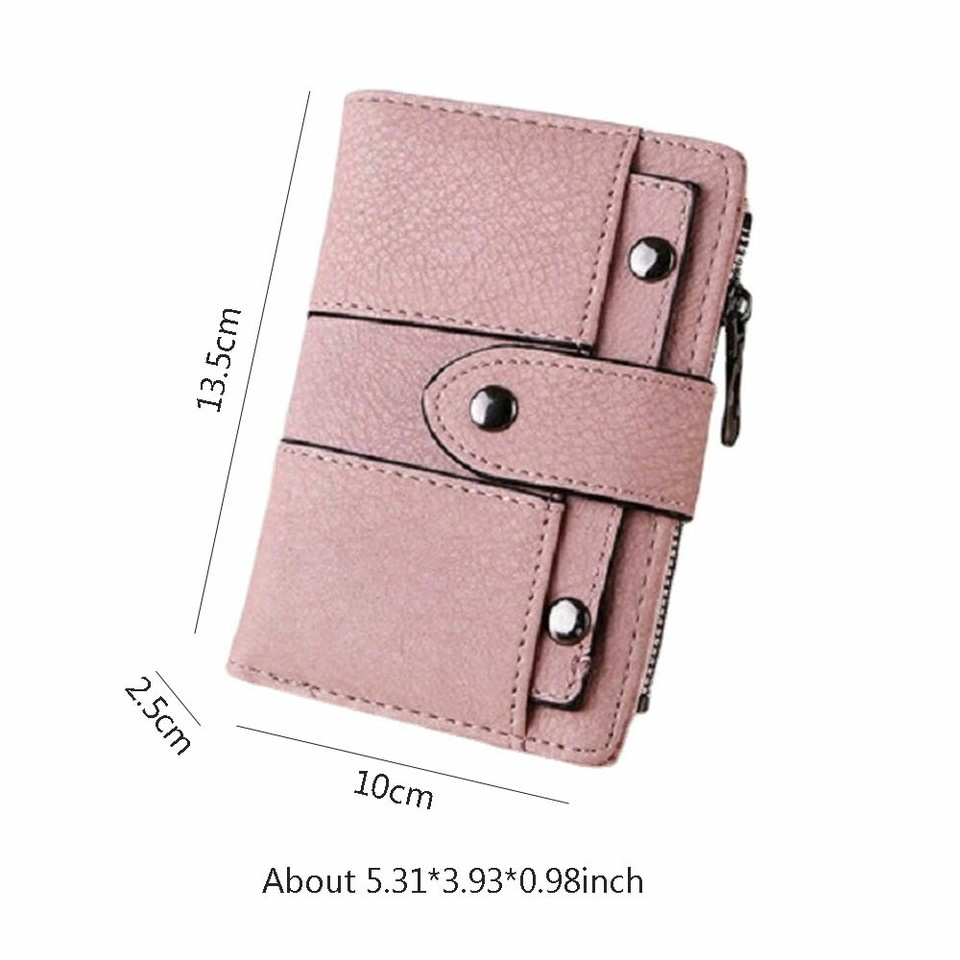 Women's Bifold Wallet Leather Small Clutch Purse Credit Card Holder