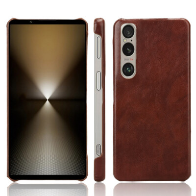For Sony Xperia 1 VI, Shockproof PU Leather Hybrid Hard Bumper Slim Case Cover