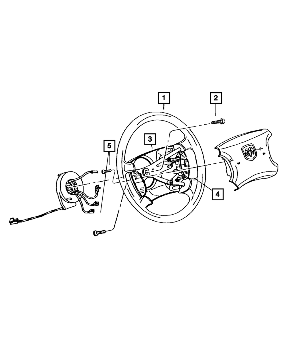 Genuine Mopar Steering Wheel Back Cover 1FM361DVAA