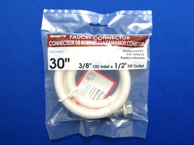 WATTS 30'' Faucet Connector (3/8'' OD Inlet X 1/2  FIP Outlet) (LPBC30-68CP) (NIP)