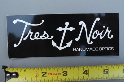 Tres Noir Handmade Optics Sunglasses Anchor OG V59B Vintage Surfing STICKER