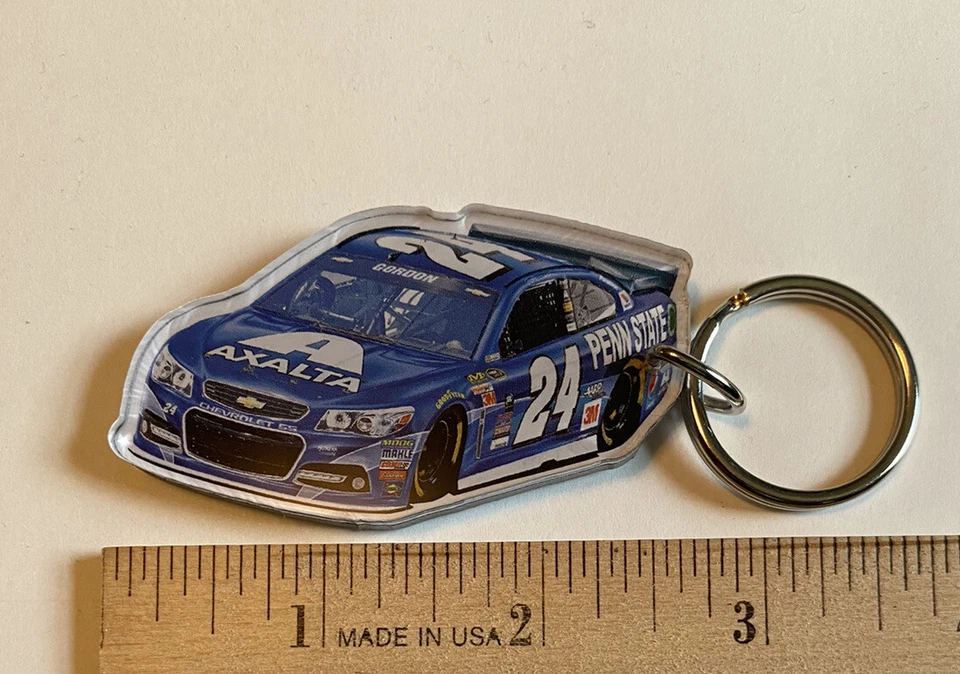 Jeff Gordon Penn State Axalta 2015 acrylic key ring with mirror back - Image 3 of 4