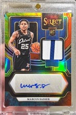 2023-24 Select Marcus Sasser RPA Rookie Patch Auto Tie Dye Prizm /25 RC