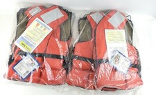 Life Jacket Floatation Device for Boat Buoyancy Sailing Kayak Orange Lot Of 2