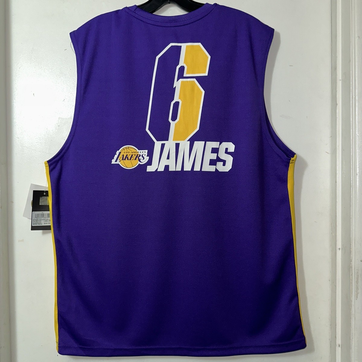 Lebron James #6 L.A. Lakers Unk Brand Men's Size XL Purple