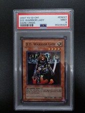 PSA 9 Yu-Gi-Oh! D. D. WARRIOR LADY DCR-EN027 Super Rare (Dark Crisis 2007)