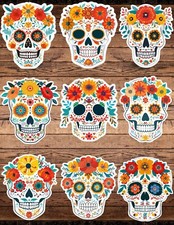 Sugar Skulls Die Cut Vinyl Stickers Scrapbooking Laptop Waterbottle