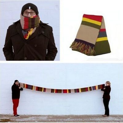 Sciarpa Doctor Who 4° Dottore - Replica Ufficiale BBC, Lunghezza 18 Piedi (5.5m), Per Collezionisti