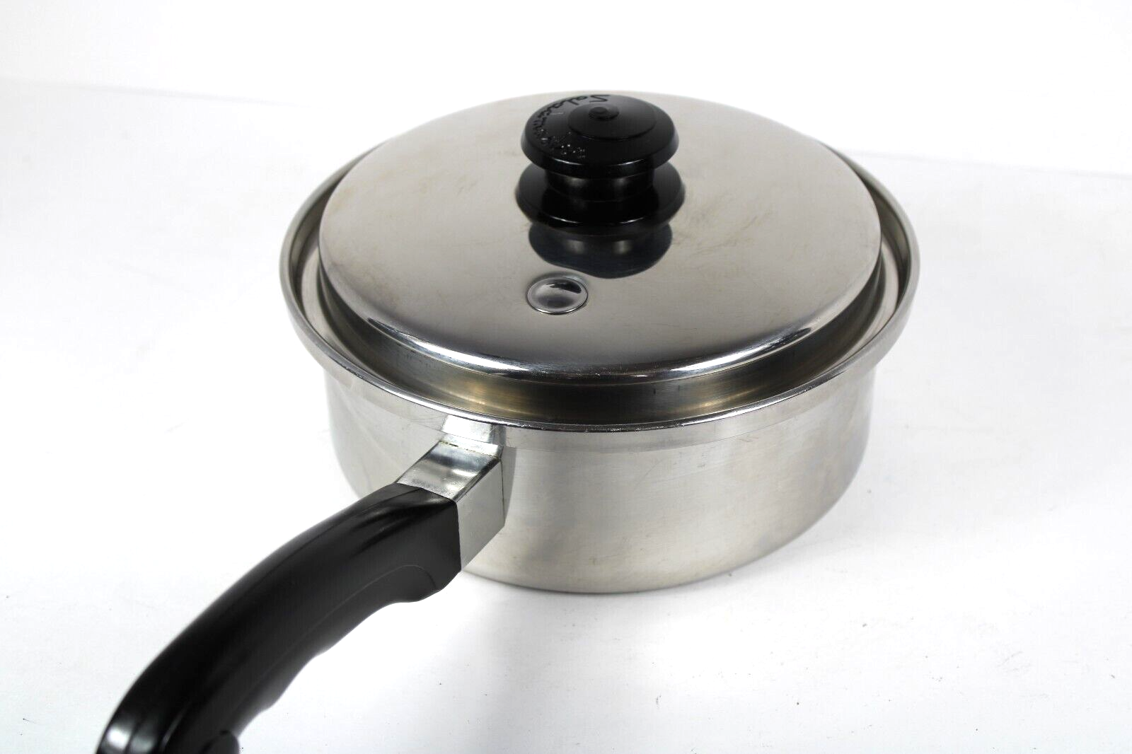 VTG Saladmaster T304S 2 Quart Saucepan Pot Stainless Cookware w/Vapo