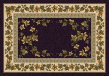 2x4 Milliken Black Bordered Solid Door Mat Ivy Valley Onyx - Aprx 2' 8" x 3' 10"