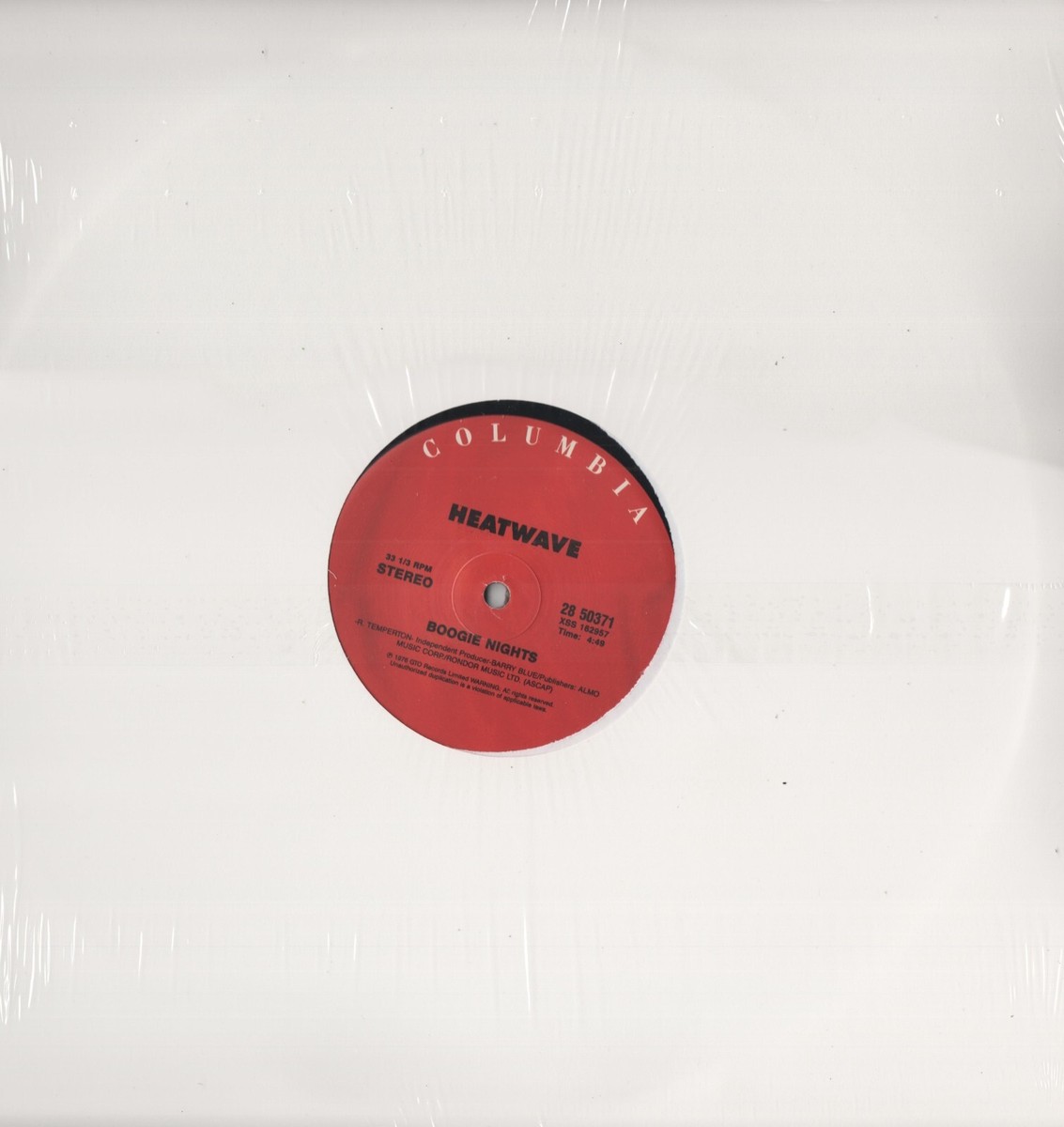 HEATWAVE Boogie Nights/Too Hot To Handle COLUMBIA RECORDS Sealed