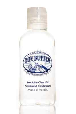 BOY BUTTER Clear Water Based Lube Natural Long Lasting Lubricant w/ Vitamin E