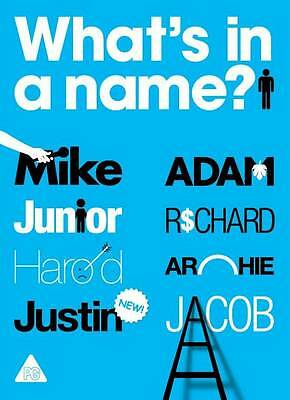 What's in a Name? by PatrickGeorge (Paperback) Book Typography Graphic Design