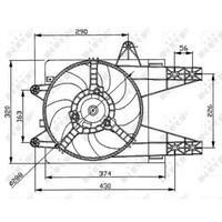 NRF 47038 LüFter MotorlüFter MotorküHler LüFtermotor LüFterrad KüHlerlüFter