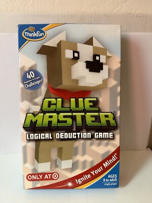 New Thinkfun Clue Master Logical Deduction Game Reasoning 40 Challenges