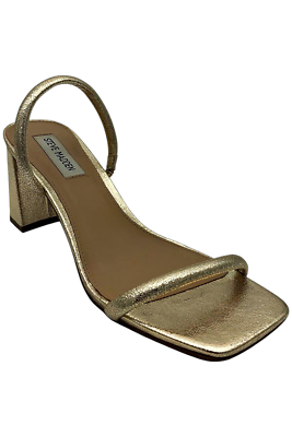 Steve Madden Women's Lilah Heeled Sandal Gold Metallic | eBay