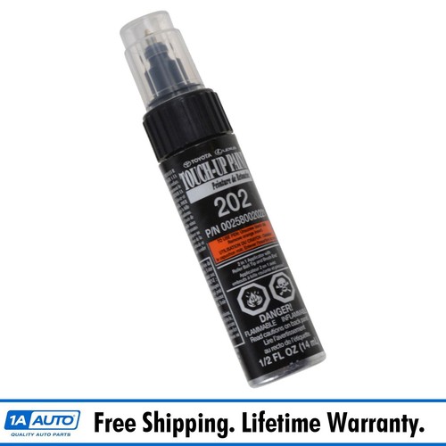 OEM TouchUp Paint Pen Brush Black Onyx 202 Paint Code for Toyota Lexus