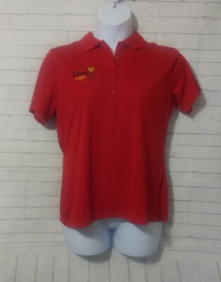 Women's Disney Parks Elevate Red Disney Reps Polo Shirt, Size XL