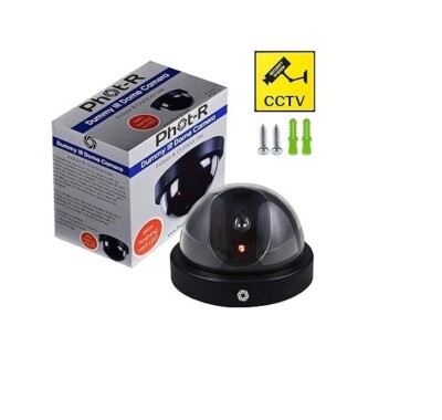 Phot-R Outdoor Indoor Fake IR Dome CCTV Blinking Red LED Flashing Light  UK - Main Image