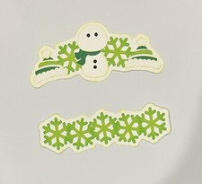 Winter Scrapbook Accessories Border Handmade Paper Pierced Die Cut